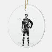 Female Soccer Goalie Keramisch Ornament (Links)