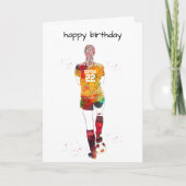 Female Soccer Player Kaart (Voorkant)