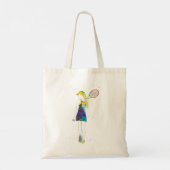 Female Tennis Player Tote Bag (Achterkant)