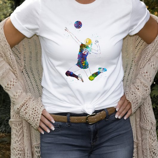 Female Volleyball Player T-shirt