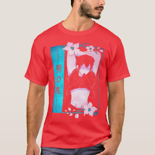 Femboy Anime Boy Japans pasteeltje Gothic esthetis T-shirt
