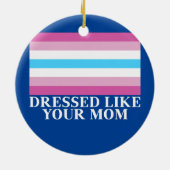 Femboy Flag drukte als je moeder Keramisch Ornament (Achterkant)