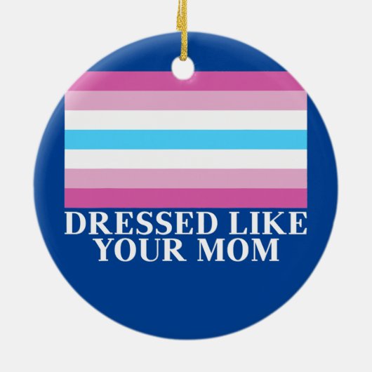 Femboy Flag drukte als je moeder Keramisch Ornament (Achterkant)