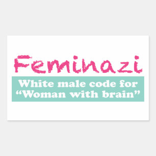 Feminazi Rechthoekige Sticker
