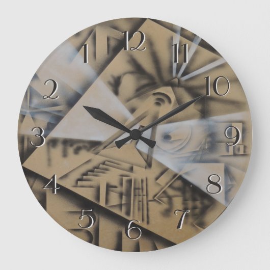 Feminina Backward Clock Grote Klok (Voorkant)