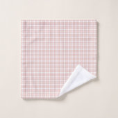 Feminine Bath Towel Rose Gold Plaid for Mom Bad Handdoek (Wasdoekje)