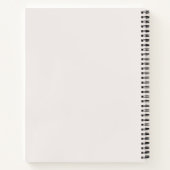 Feminine Beige Black, gepersonaliseerd Notitieboek (Achterkant)