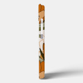 Feminine botanisch patroon in bruin Initiaal Case-Mate iPhone Case (Achterkant / Links)