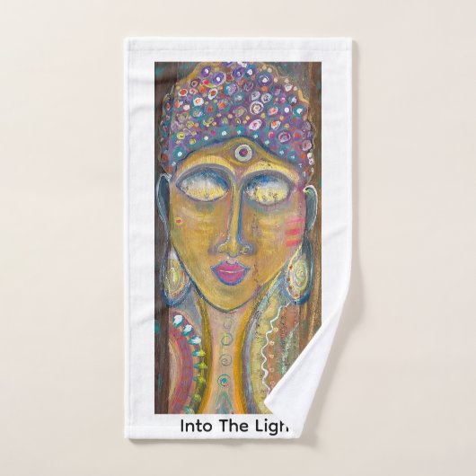 Feminine Buddha original art Handdoek (Handdoek)