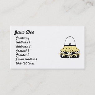 Feminine Carte de visite Jaune