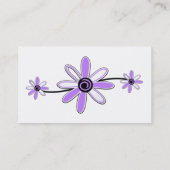 Feminine Carte de visite violette (Dos)