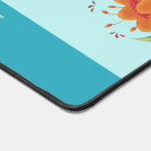 Feminine Floral Desk Mat Personnalisé (Coin)