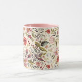 Feminine Floral Pattern Mok (Midden)