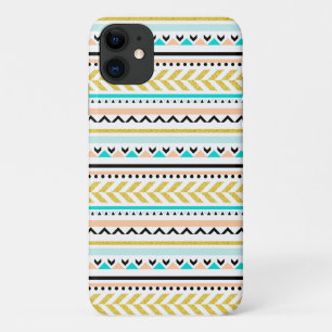 Feminine Geometric Aztec Geïnspireerd patroon iPhone 11 Hoesje