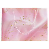 Feminine Gold en roze glitter Groot Cadeauzakje (Achterkant)