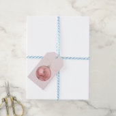 Feminine Kerstroze Bauble Gift Label Cadeaulabel (Met Touw)