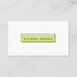 Feminine Logo Groen Minimale professionele pre Visitekaartje
