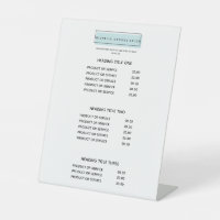 Feminine Logo | Prijslijst blauwe zalon spp.