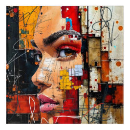 feminine look wall art  acryl muurkunst