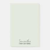 Feminine Minimalist Notepad | Dusty Sage Post-it® Notes (Voorkant)