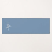 Feminine Monogram Script Calligraphy Yogamat (Voorkant (horizontaal))