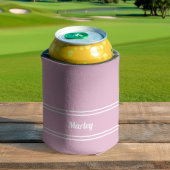 Feminine Pink Modern Minimal Personalized Name Blikjeskoeler