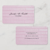 Feminine Pink Wall Minimalist Professional Plain Visitekaartje (Voorkant / Achterkant)