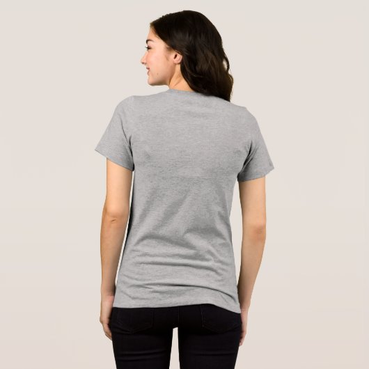 Feminine Power" - Retro-Inspired Tee Tri-Blend Shirt (Achterkant volledig)