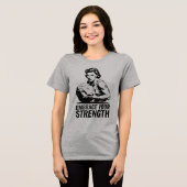 Feminine Power" - Retro-Inspired Tee Tri-Blend Shirt (Voorkant volledig)
