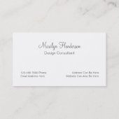 Feminine Professional Visitekaartjes (Achterkant)