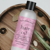 Feminine rose moderne 4 OZ Étiquette de bouteille