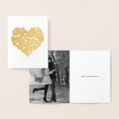 Feminine Rozen Hart Cluster Valentijnsdag Kaart (Display)