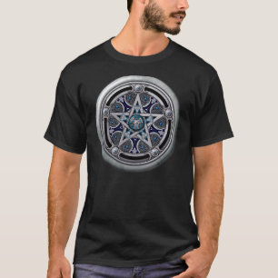Feminine Silver Pagan Pentacle T-shirt
