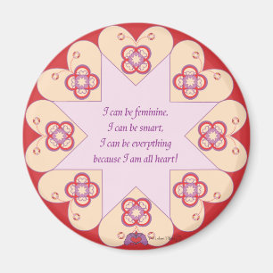 Feminine, Smart, All Heart—HeartStar(TM) magnet Magneet