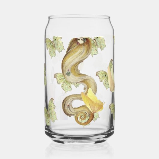 Feminine Spring Glass – Soft Pastel  Blikvorm Glas (Voorkant)