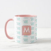 Feminine tasse rose pour elle avec motif de l'init (Gauche)