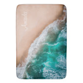 Feminine Tropical Beach Background Badmat (Voorkant Verticaal)