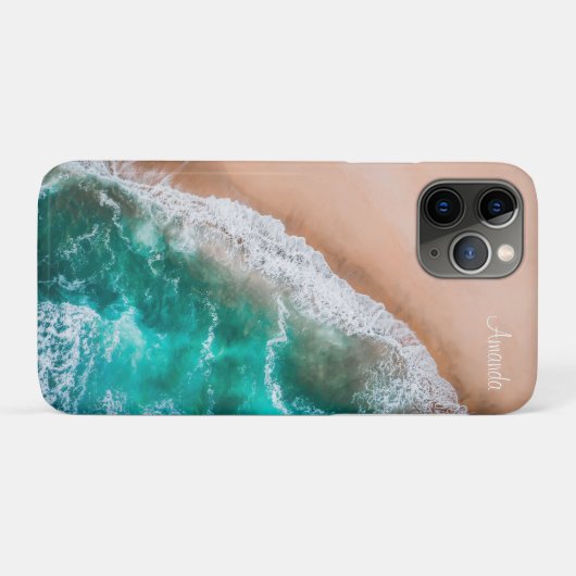 Feminine Tropical Beach Background Case-Mate iPhone Case (Achterkant (horizontaal))