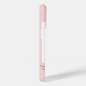 Feminine Tropical Flamingo met Monogram Case-Mate iPhone Case (Achterkant / Rechts)