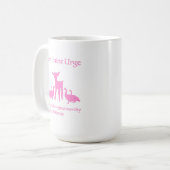 "Feminine Urge to Make Goatworthy Friends" Mug Koffiemok (Voorkant links)