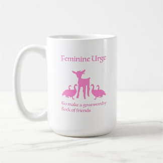 "Feminine Urge to Make Goatworthy Friends" Mug Koffiemok