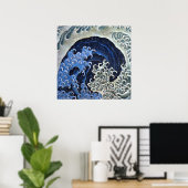 Feminine Wave, Hokusai Poster (Thuiskantoor)