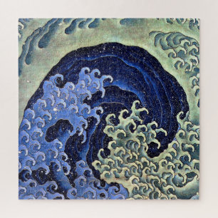 Feminine Wave Japanse Vintage Katsushika Hokusai Legpuzzel