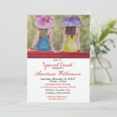 FÉMININES ÉVOQUANT UNE INVITATION À UNE FÊTE SUR U (Debout devant)