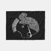 Feminism Quotes Feminist Womens Rights  Fleece Deken (Voorkant (Horizontaal))