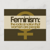 feminisme briefkaart (Voorkant)