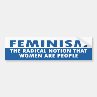 feminisme bumpersticker