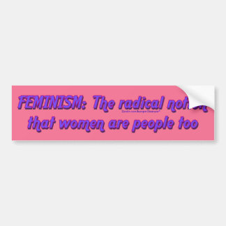 feminisme bumpersticker