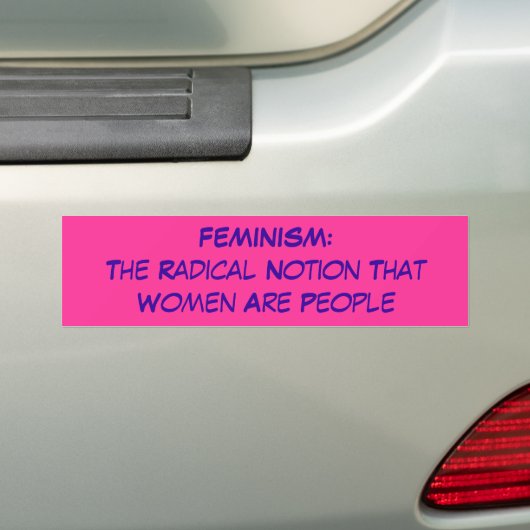 FEMINISME BUMPERSTICKER (Op auto)