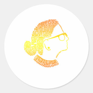 Feminisme citeert feministische cadeaus vrouwenrec ronde sticker